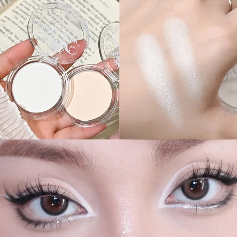 Single Matte Highlighter Palette White Beige Face Nose Brighten Contour Makeup Tea Brown Eye Shadow Lying Silkworm Rouge Powder 260625 - view 7