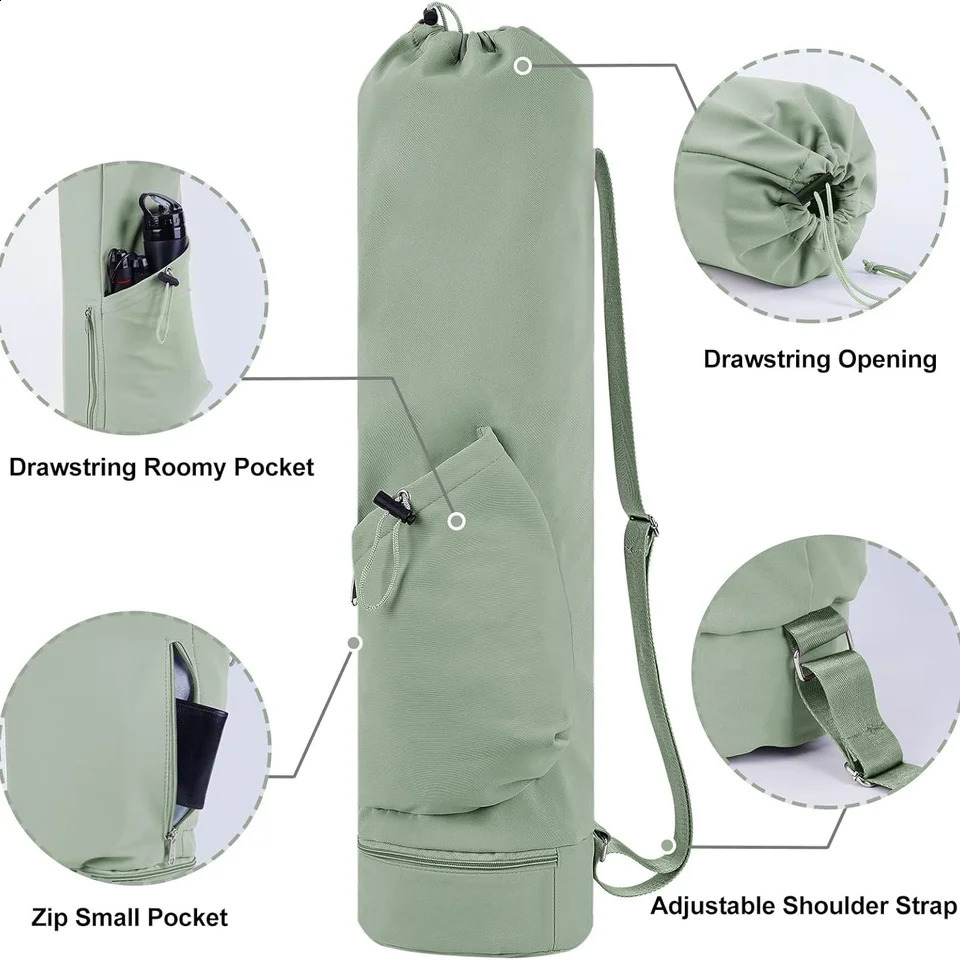 Fitness Sports Yoga Mat Bag Multifunction Pocket Yoga Knapsack Large Capacity Storage Yoga Mat Holder 260622CJ - view 3