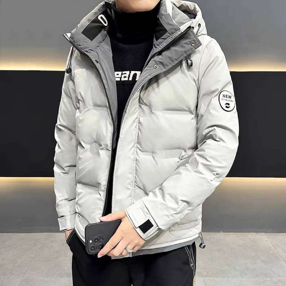 Men's Jacket Winter New Thickened Warm And Cold Proof Outwear Top Casual White Duck Down Hoodie Coats For Men J260626 - view 5