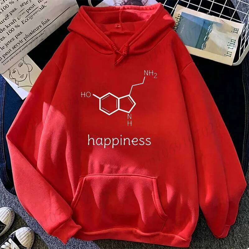 Funny Happiness Serotonin Molecule Chemistry Graphic Sportwear Personalized Men Women Novelty Sweatshirt Fashion Hoodies W260626 - view 6