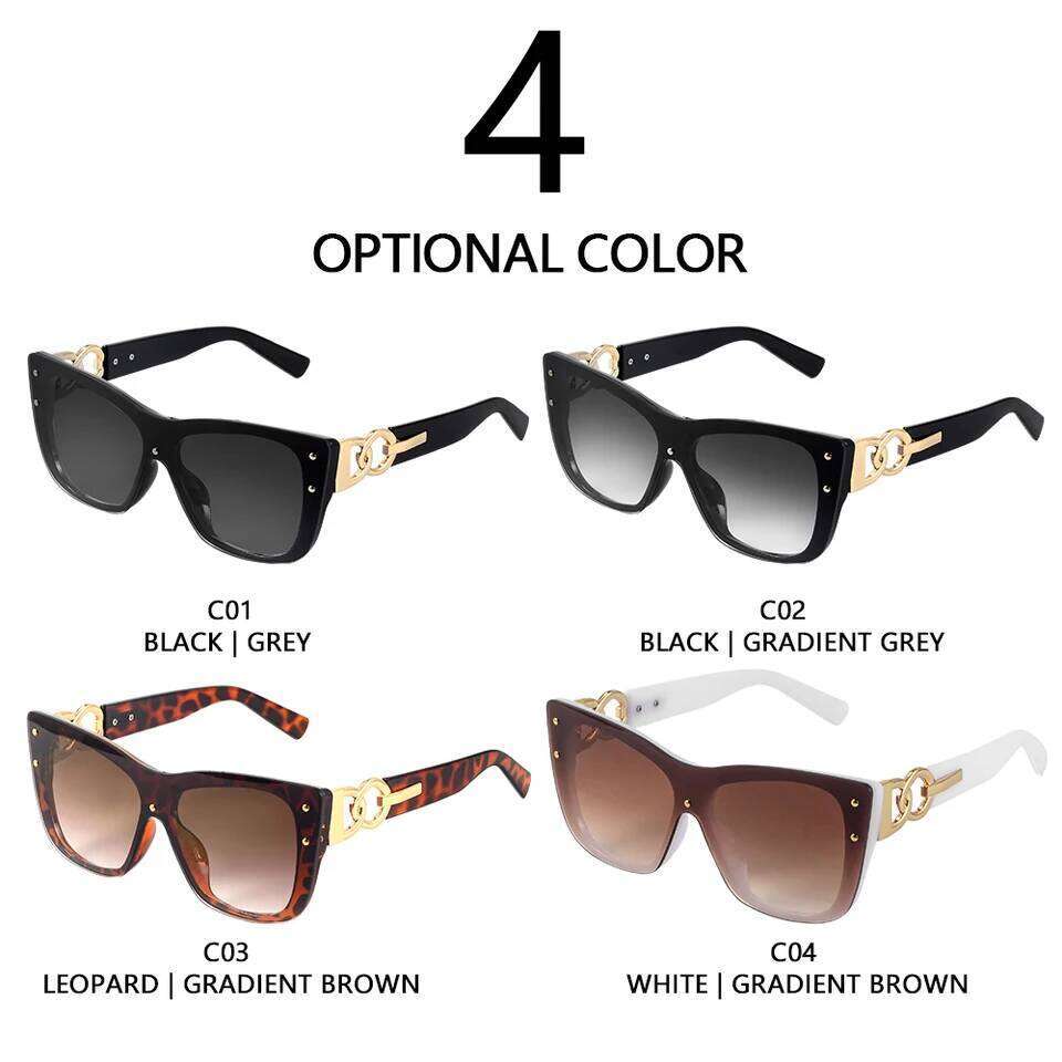 CRIXALIS New Fashion Big Frame Cat Eye For Ladies Street Shot Fashionable Sunglasses for Women Driving Shades UV400 26Y0626 - view 7