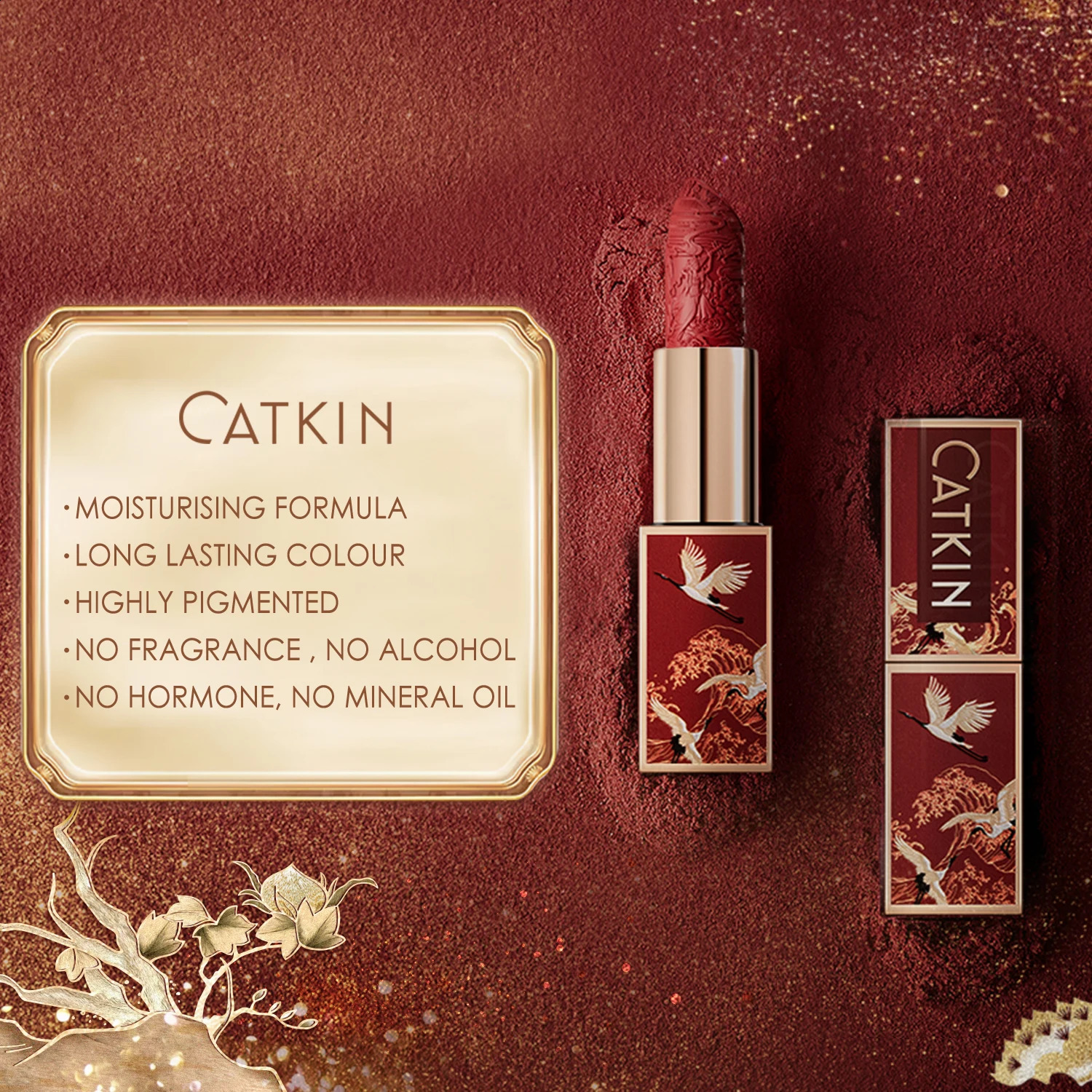 CATKIN Makeup Velvet Matte Lipstick Hydrating Satin Long Lasting lipstick with Smooth and Creamy Texture 36g 260626 - view 3