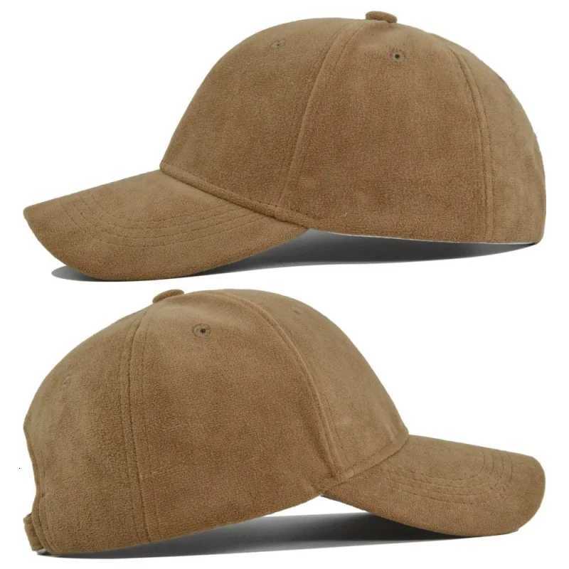 Caps Suede Baseball Fashion False For Men Women Autumn Winter Solid Retro SnapHip Hop Hat Unisex Street Adjustable Sun Caps M260626 - view 5
