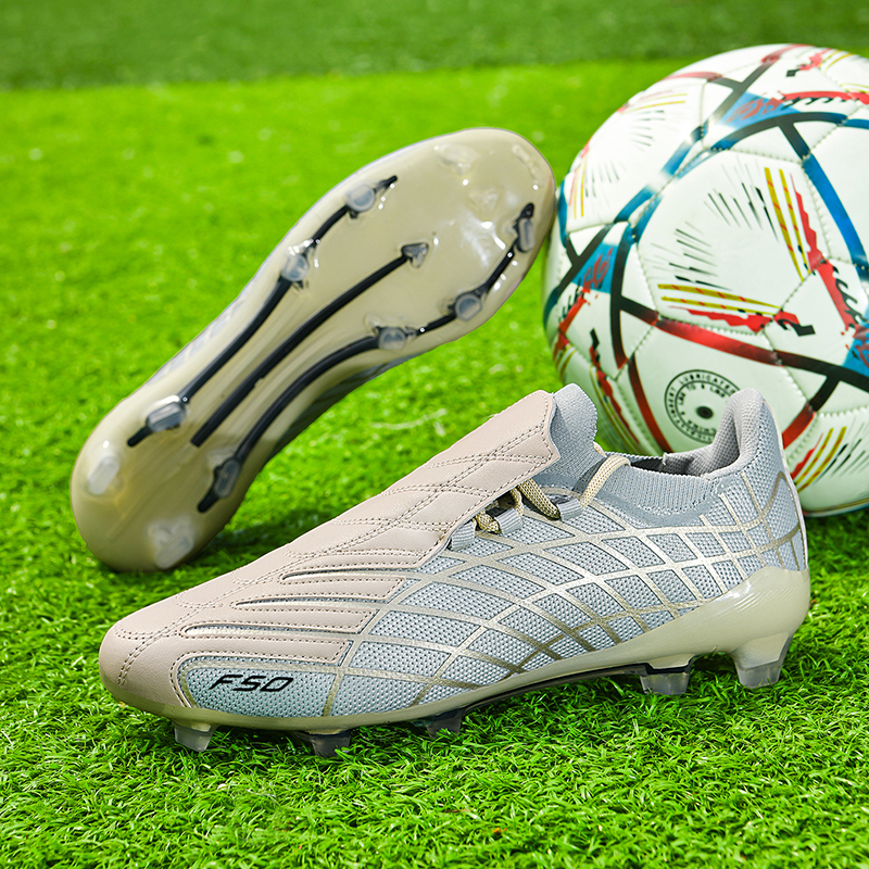 Men Breathable Mesh Soccer Cleats FG Firm Ground Studs Football Shoes Non Slip Transparent Sole Outdoor Professional Training Soccer Boots - view 6