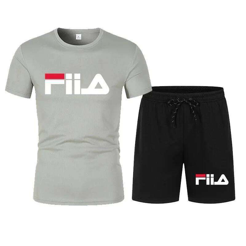 2026 hot men's casual summer sportswear breathable mesh short sleeved T-shirt and shorts set 26Y0626 - view 3