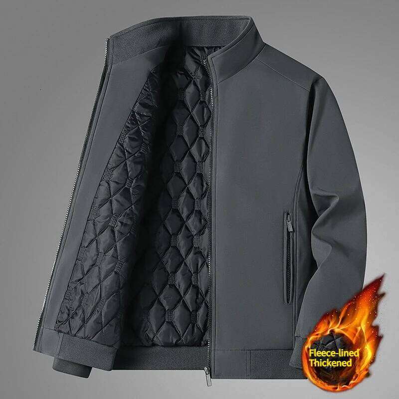 New Warm Padded Inner Jacket Windbreak Thicken Thermal Jackets for Men's Winter Coats Parkas Man Outerwear Blazers J260626 - view 3