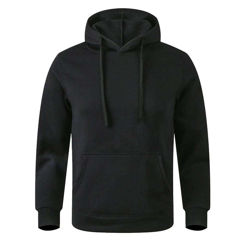 2025 New Men's and Women's Warm Sweatshirt Casual Solid Streetwear Pullovers Sport Fitness Pocket Hoodies Multi Color W260626 - view 3