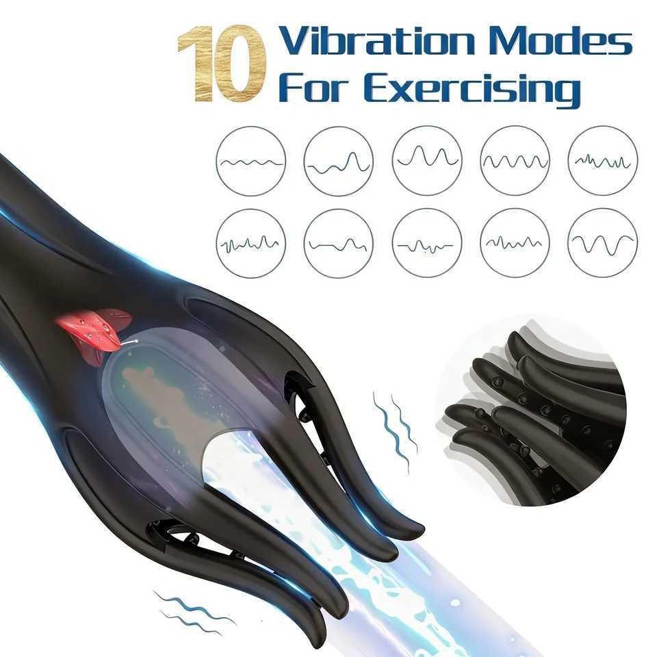 Powerful Glans for Men Vibrating Penis G Spot Masturbator Soft Fingertip Prolong Endurance Massage Vibrator Erotic Toys M260626 - view 3