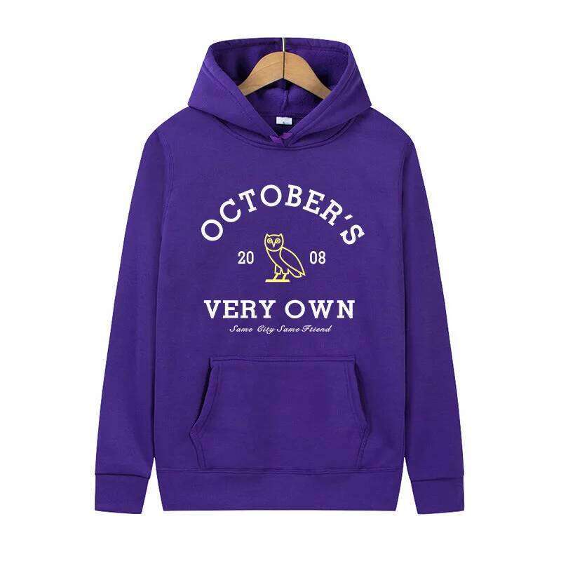 October's Fashion Printed Hoodie for Women, Men's Loose and Trendy Pullover, Street Casual Harajuku Hip-hop Cool Sportswear W260626 - view 4
