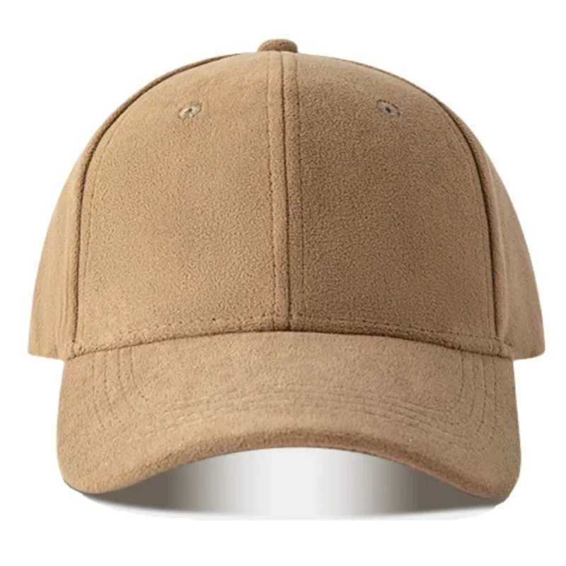 Caps Suede Baseball Fashion False For Men Women Autumn Winter Solid Retro SnapHip Hop Hat Unisex Street Adjustable Sun Caps M260626 - view 4