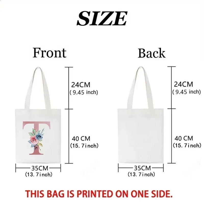 Teachers Gift Teacher Tote Bag Women Canvas Shoulder Bags Rainbow Letter Printed Casual Totes Female Large Capacity Handbag 260625 - view 7