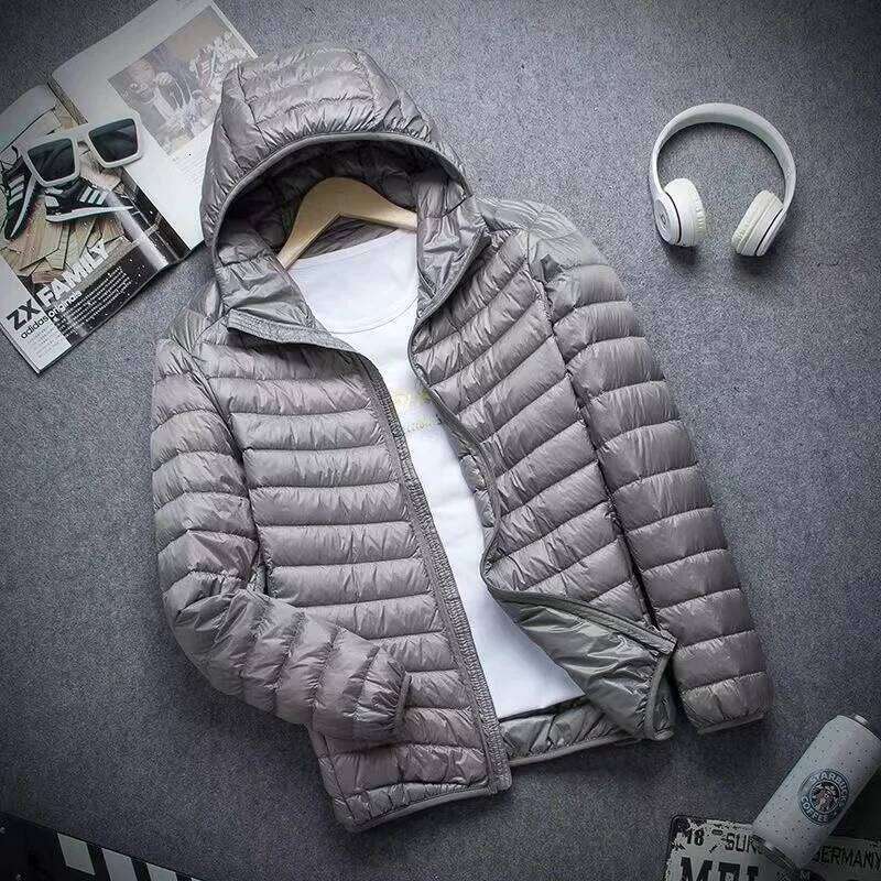 0-10 Men's Winter Jacket Ultra Light Duck Down Jackets Portable Hooded Puffer Feather Thin Parkas Windproof Outerwear Coat 5XL W260626 - view 5