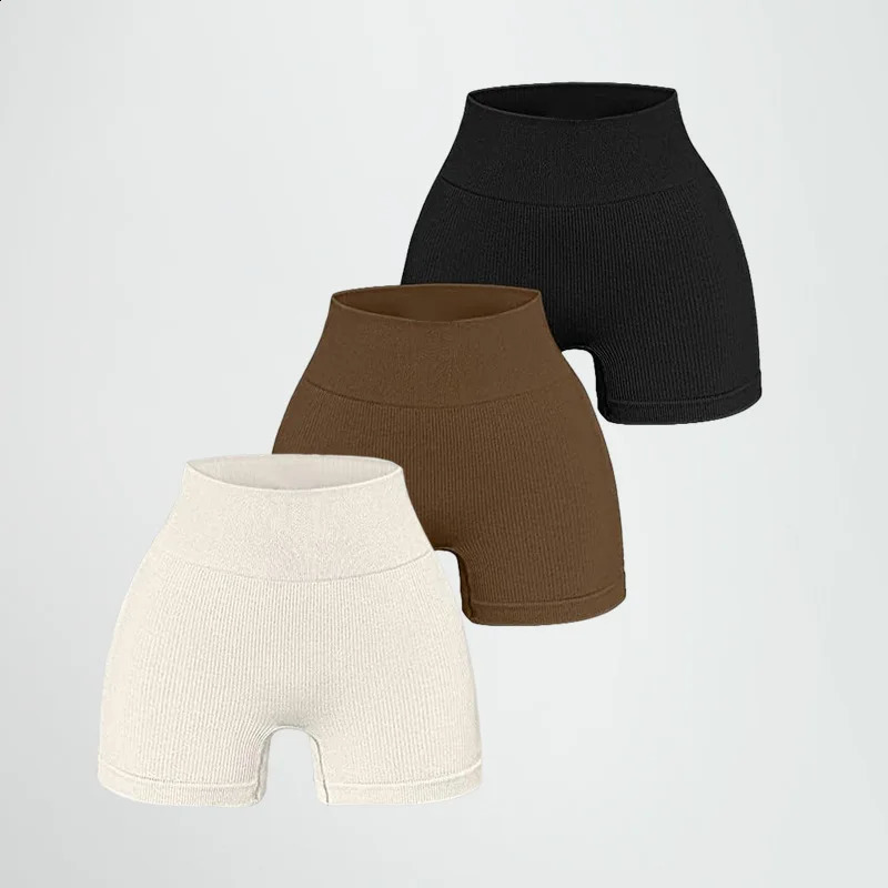High-waisted Yoga Pant For Women ed To Lift And Shape Tight-fitting With Solid Color And Ribbed Texture Sports Shorts 260626