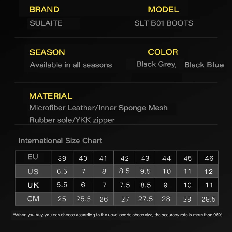 Men Motorcycle boots Breathable Antifall Rider Road Racing Casual Shoes Boots Gear Shift Rubber Sole Reflective Motorbike 260626 - view 7