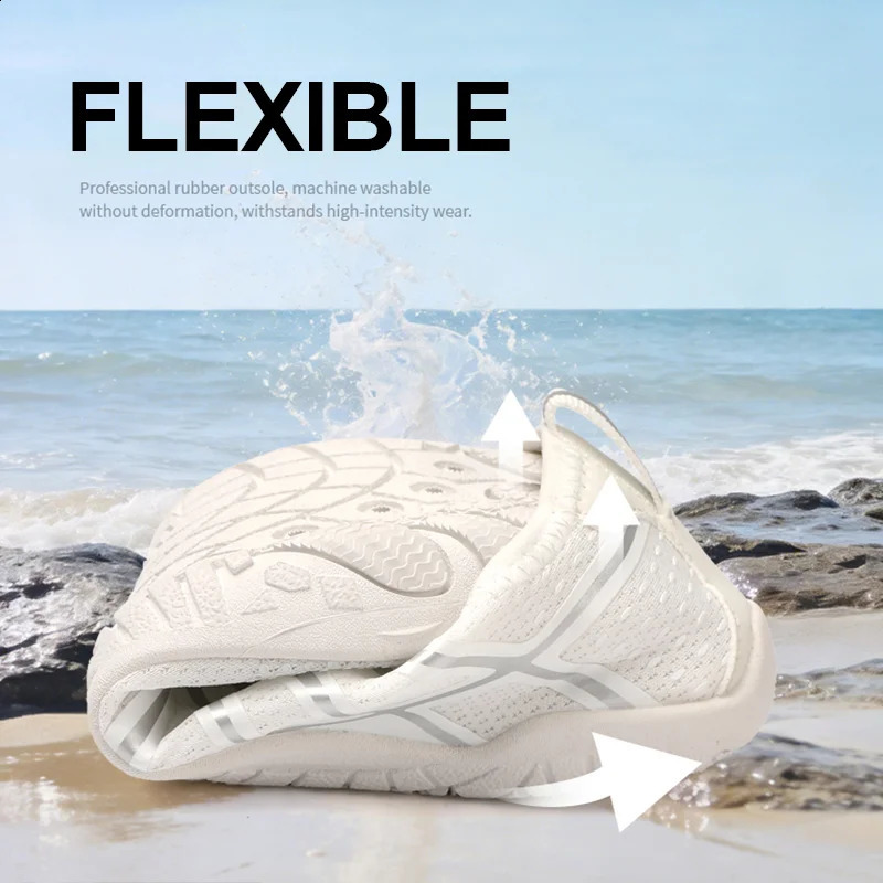 Aqua Shoes For Women Men Barefoot Water AntiSlip QuickDrying Outdoor Beach Upstream Wading Swimming Shoe Mens Sneakers Unisex 260626 - view 3