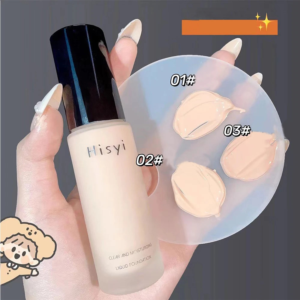 Liquid foundation naturally covers flaws without sticking powder plain face cream transparent foundation conceals blemishes 260625 - view 4