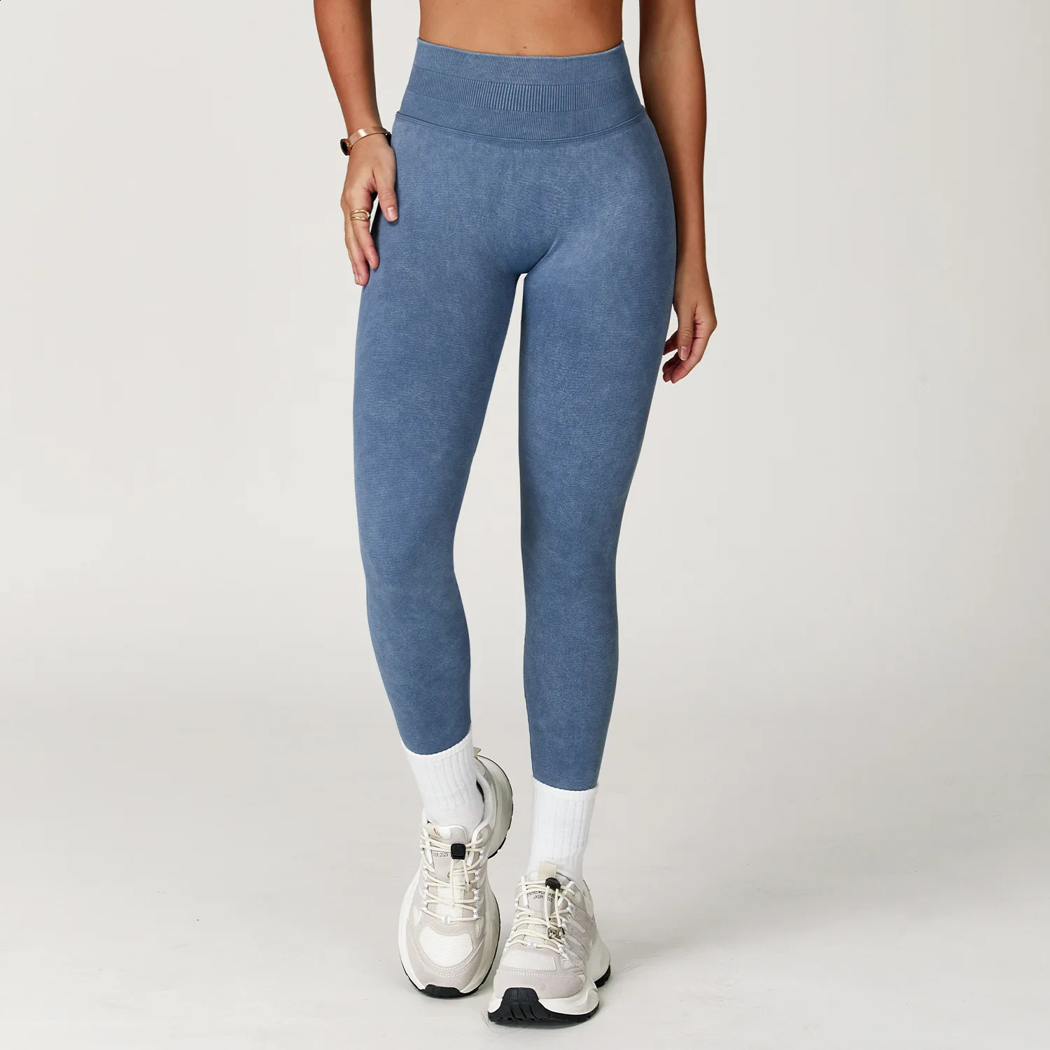 Yoga Pants Sports Leggings Women Seamless Sports Yoga Pant High Waist Ribbed Gym Clothes Fitness Workout Wear Scrunch Bum Tights 260626 - view 7