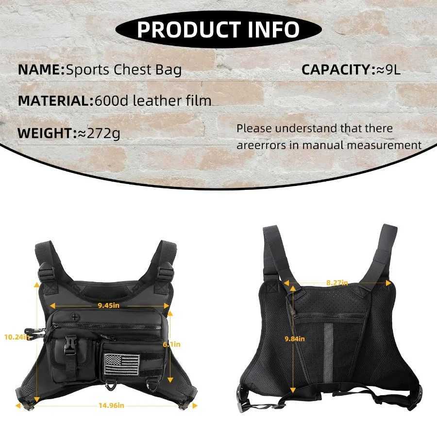 bag Mens outdoor sports chest running vest tactical pack outdoor sports chest pack M260626 - view 4