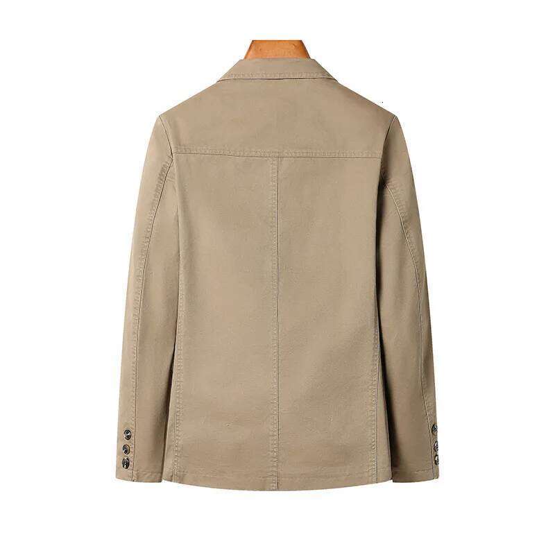 2026 Men's Spring-Autumn New Style Washed Cotton Casual Suit for Business Jacket Men Asian Size 26L0626 - view 3