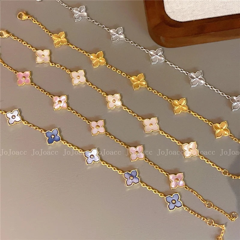Fashion Personalized Natural Flower Bracelet for Women 2025 Stainless Steel Jewelry Bracelet Anniversary Gift260603 - view 4