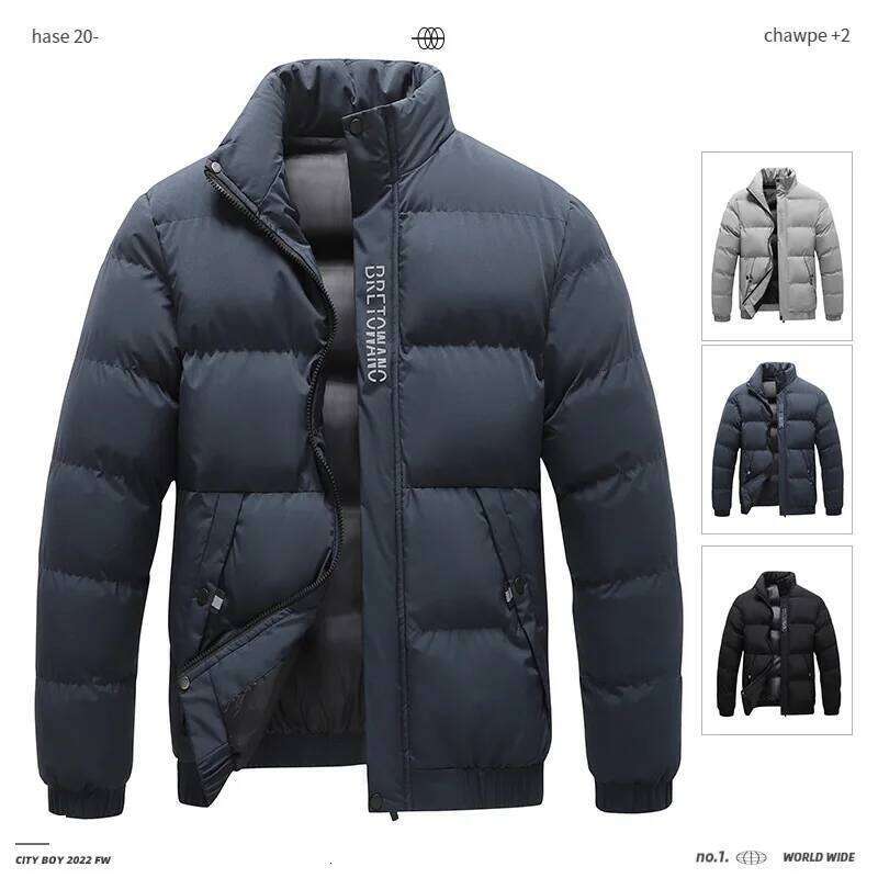 2025 Men's Warm Bread Thickened Jacket Winter Cotton Clothing J260626 - view 1