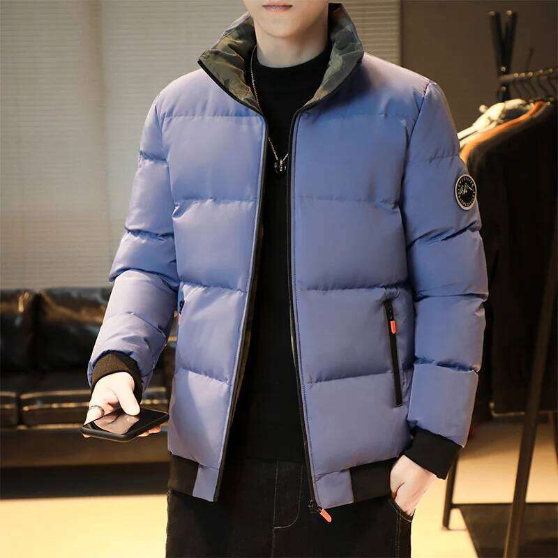 2023 explosive autumn and winter men's fashion brand warm jacket on cotton-padded coat J260626 - view 4