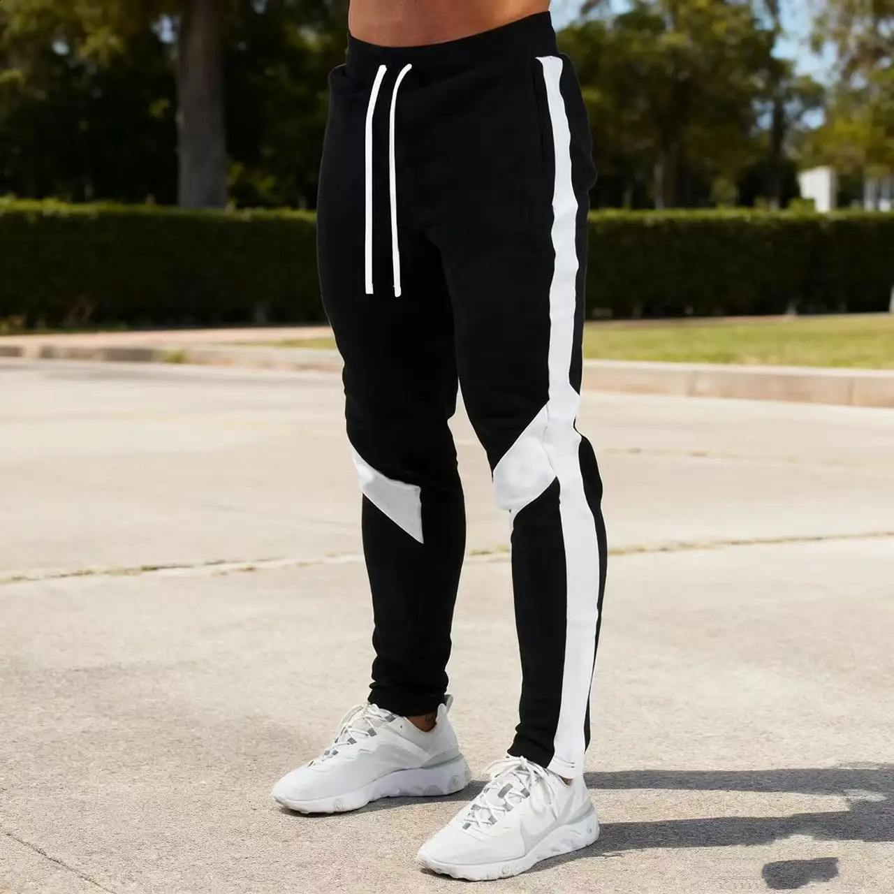 Mens Casual Pants Autumn Winter Sweatpants Men Running Jogger Sports Gym Trousers Fashion Solid Color Workout Long Pants 260626 - view 3