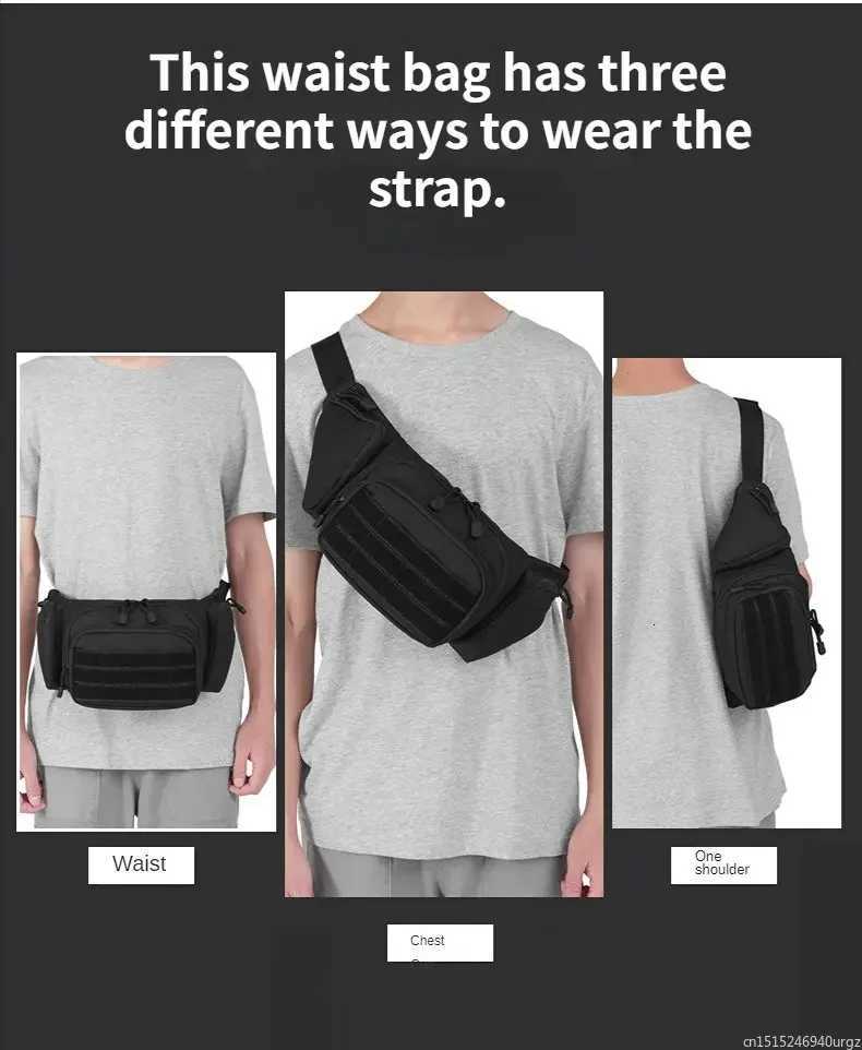 Waist Pack Outdoor Hiking Tactical Waist Bag Running Sports Functional Bag Cycling Bag Bum Bag Multi-functional Tool Shoulder M260626 - view 7