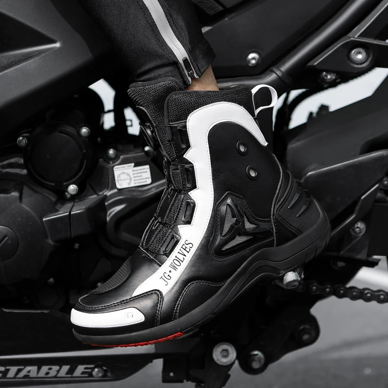 Motorcycle boots four seasons hightop outdoor riding fashion protective motorcycle shoes plus size offroad cycling 260626 - view 5