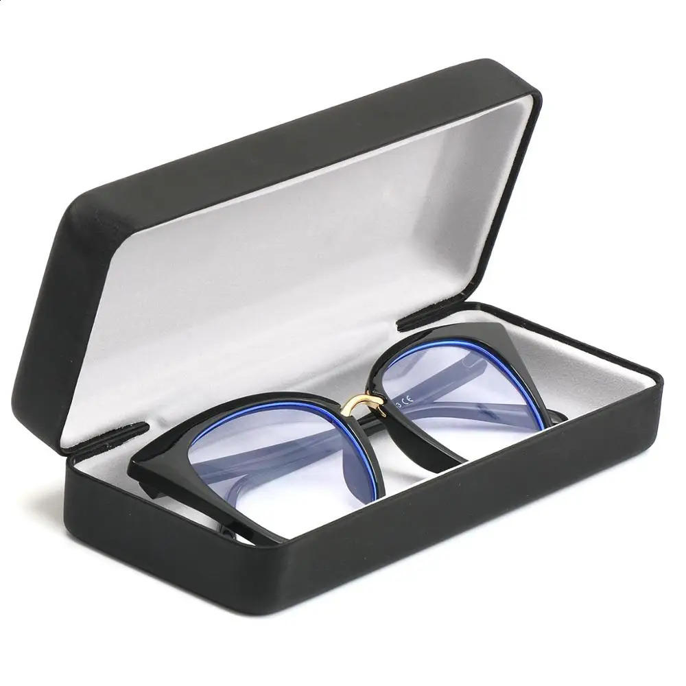 High-grade Black Iron Case For Glasses Square Brushed Black Cortex Customizable 003 260625 - view 4