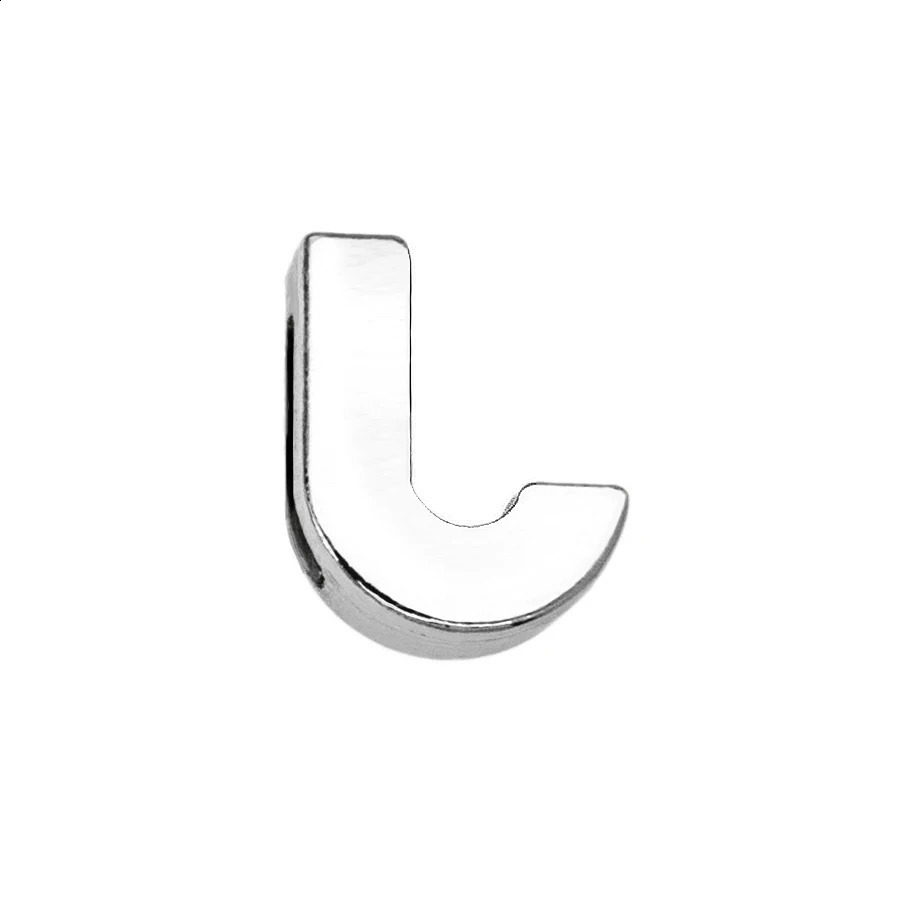 80PC/lot Hole 8MM Full Rhinestones Slide Letter A - Z Alloy Bling English Alphabet Fit For DIY Charms Wristband Bracelet 260623 - view 6