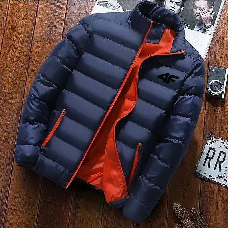 2024 New Cotton Clothing Winter Men's High Quality Casual Fashion Lightweight Business Stand up Collar Warm Coat W260626 - view 6