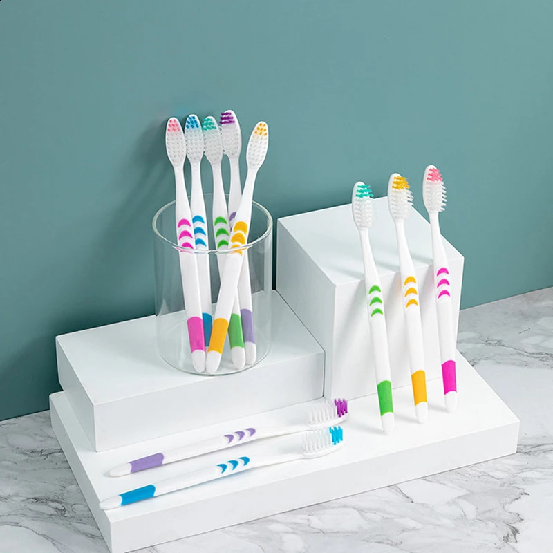 10pcs SoftBristle Toothbrush Adult Environmental Bamboo Charcoal Teeth Deep Cleaning Household Fine Wool 260615 - view 4