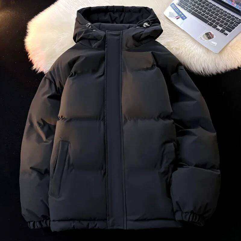 Men's Winter Outdoor Mountaineering and Camping Thick Warm Cotton Jacket Comfortable Versatile Cold Proof Breathable Hooded Coat W260626 - view 7