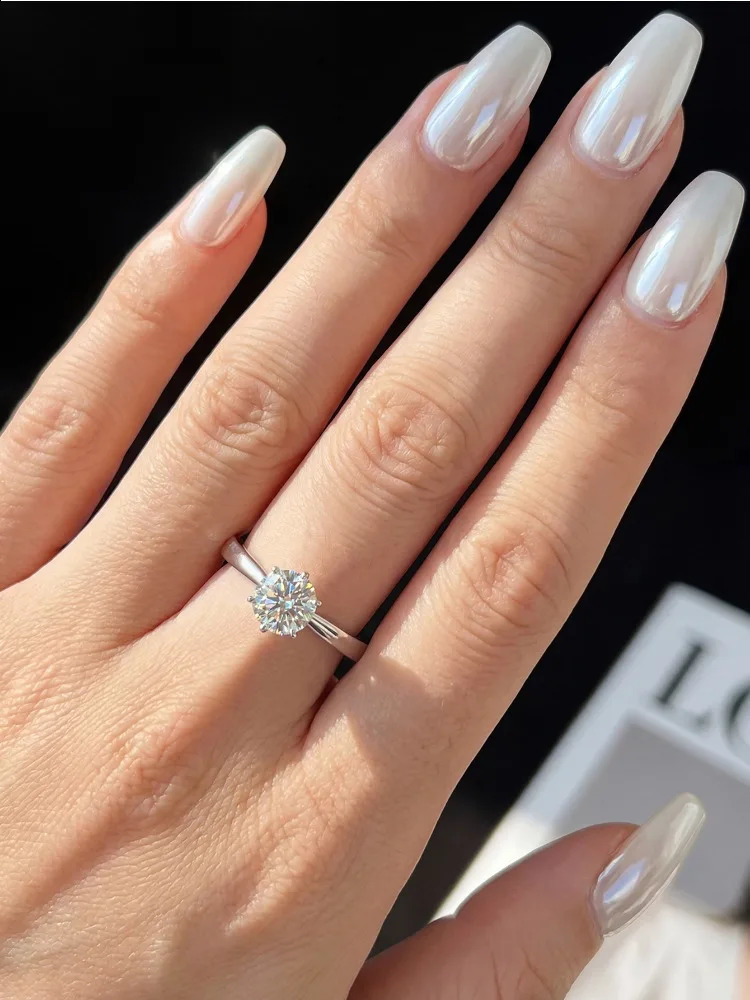 05-2CT Classic Diamond Wedding Rings For Women Gift 925 Sterling Silver Top Quality Fine Jewelry260624 - view 4