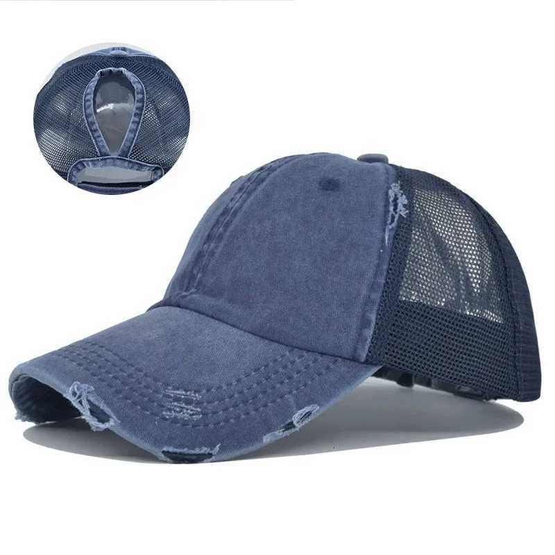 Baseball Washed Cotton Mesh Breathable Made Old Ripped Light Board Caps Men and Women Tide Spring and Summer Vintage Hat M260626 - view 7