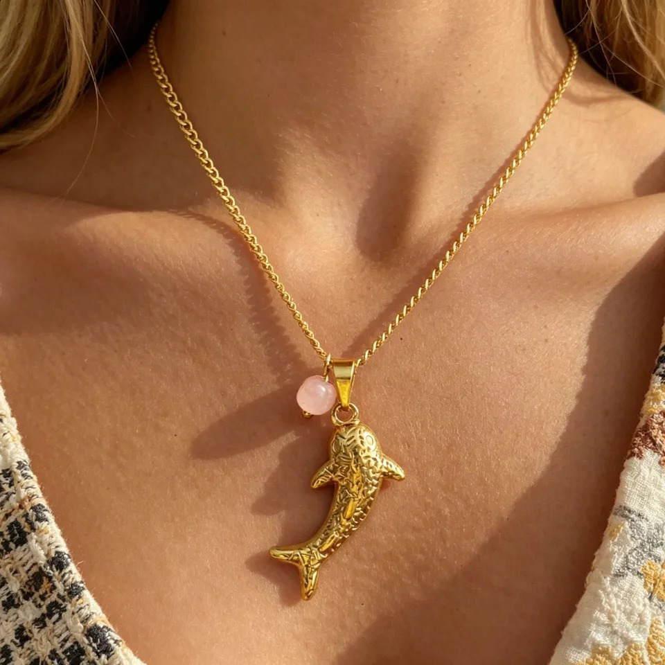 Fashionable Ocean Personalized Shark Pendant Womens Necklace Ideal Gift for Weddings Engagements and Parties Gifts 260626