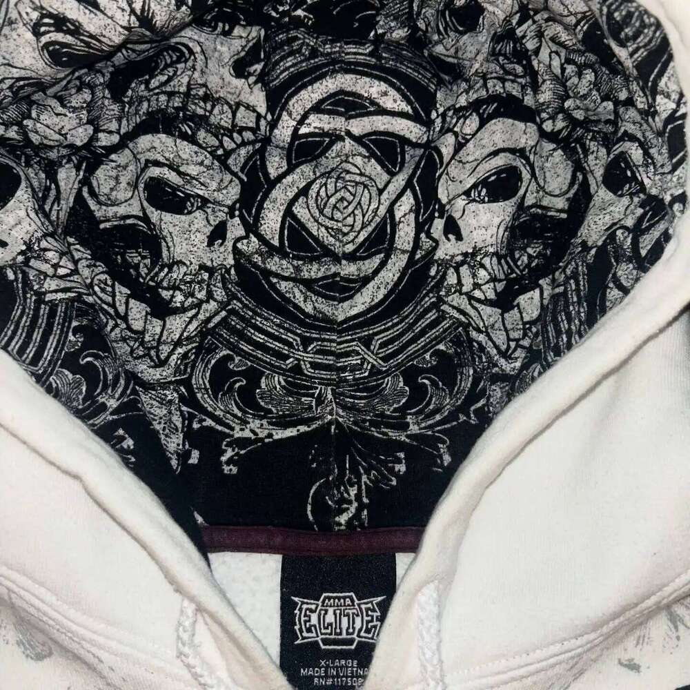 Y2K Retro Men Printed Camouflage Pattern Pullover Sweatshirts High Street Hip Hop Streetwear Oversized Unisex Camo Hoodie W260626 - view 5