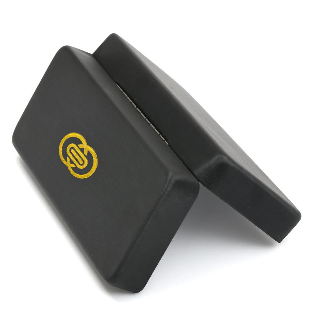 High-grade Black Iron Case For Glasses Square Brushed Black Cortex Customizable 003 260625 - view 6
