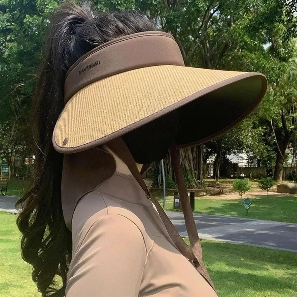Large Brim Sunshade Hat Foldable Detachable Neck Protective UV Sun Hat Sun Protection UPF 50 Sunscreen Hat 260625 - view 6