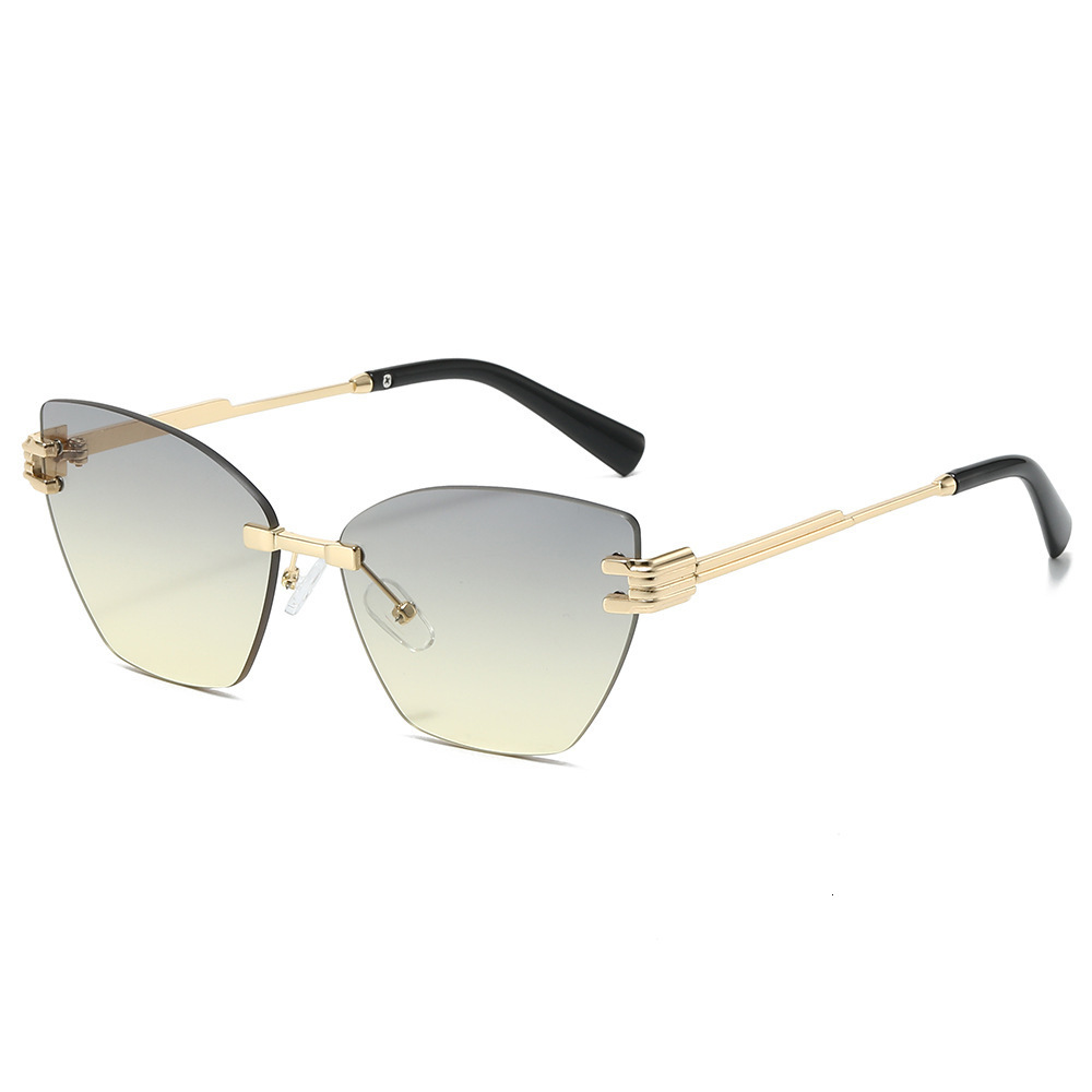 2026 New Frameless Men's European And American Fashion Trend Internet Celebrity Sunglasses, Women's Sunshade Sunglasses - view 6