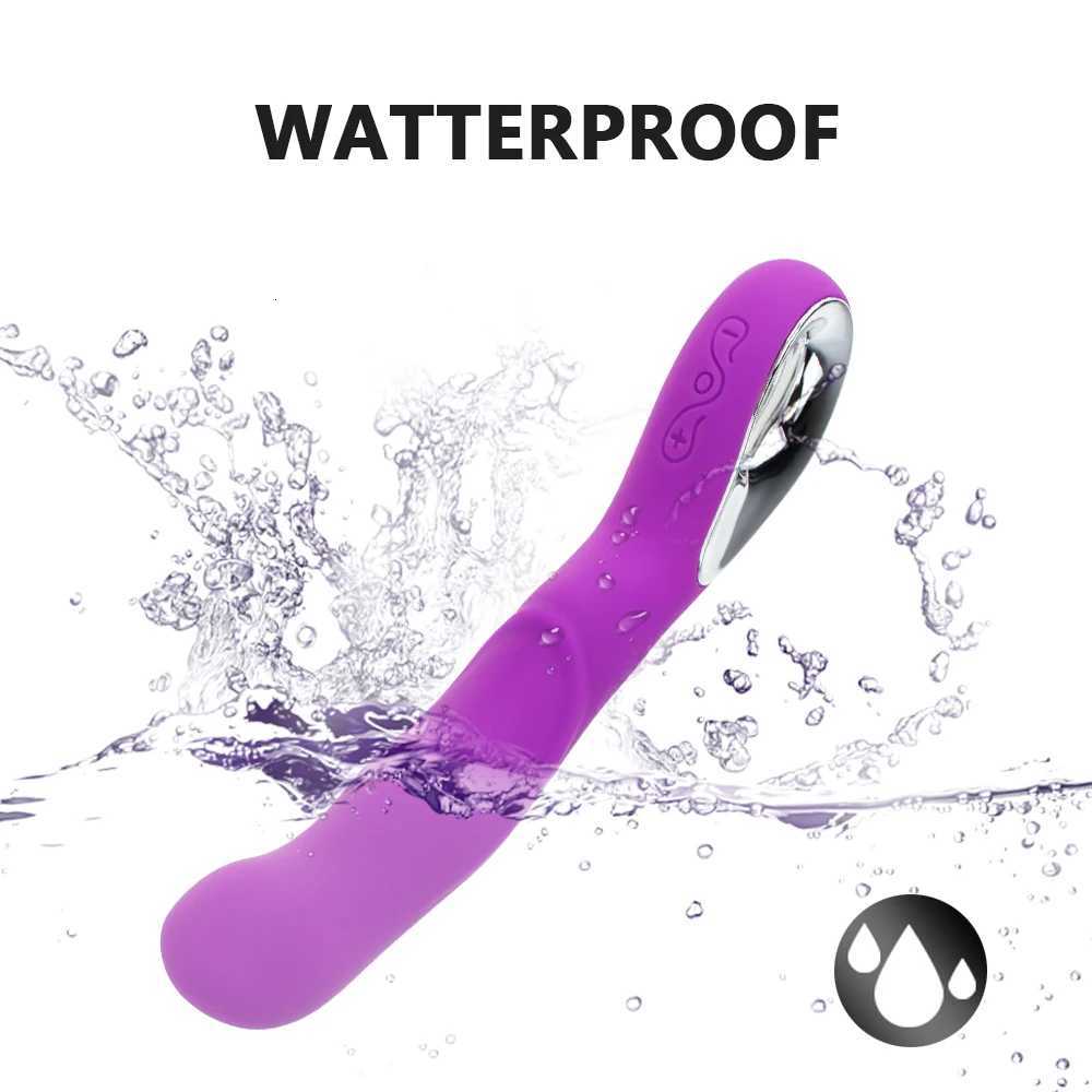 Speed USB Rechargealbe Magic 10 Wand Massager Dildo Vibrators Dual Clitoris Stimulator G Spot Vibrator Adults Sex Toys for Woman M260626 - view 6