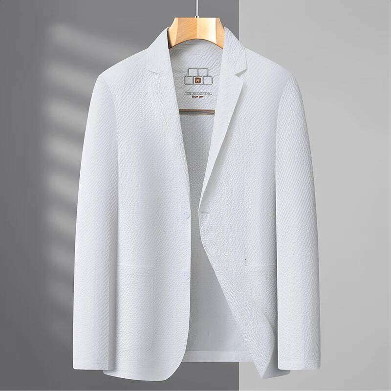 Men's Premium Blazer Top Spring New Summer Solid Color Cool Business Casual Sun Protection Jacket Minimalist Office Urban Wear 26L0626 - view 5