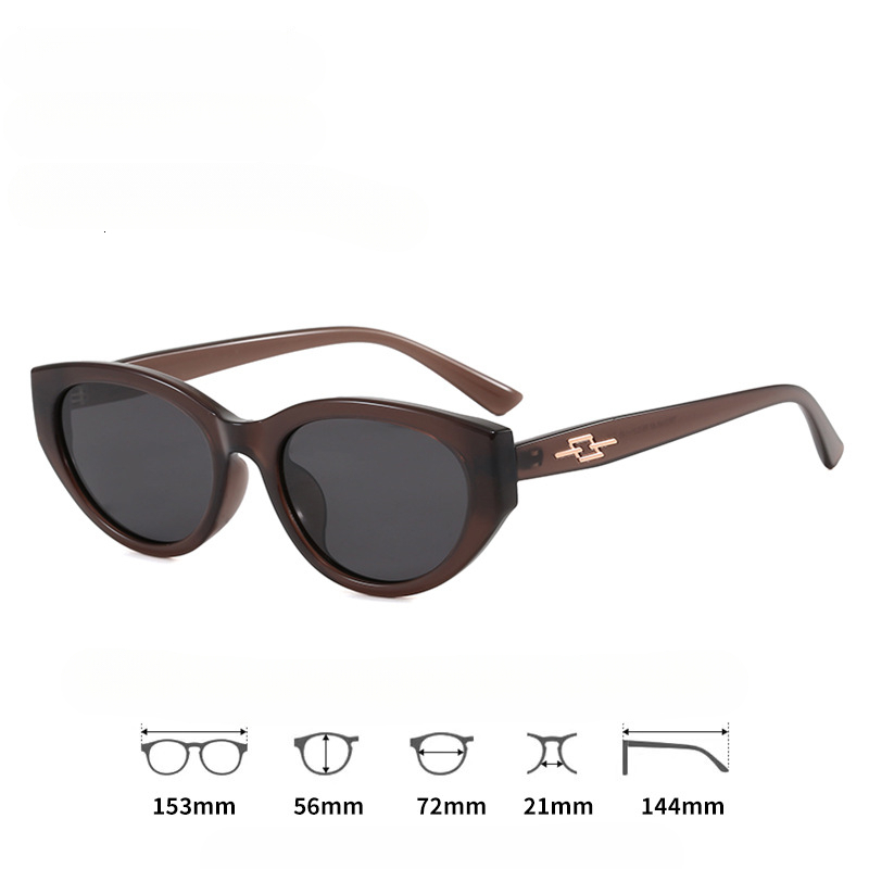 Retro Cat Eye GM Sunglasses for Women High End Polarized Korean Style TR Fashion Glasses Trendy Sunglasses for Men New Model - view 8