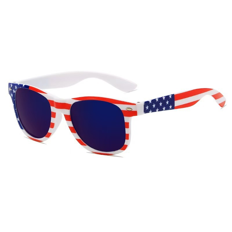 Designer's New Classic Rice Nail Style Transparent Style American Flag Sunglasses Independence Day Sunglasses Personalized Trendy Casual Versatil - view 4