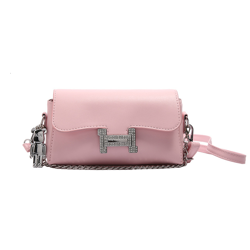 Early Spring New Unique Textured Chain Small Square Bag, Trendy Versatile Underarm Shoulder Crossbody Handbag For Women - view 6