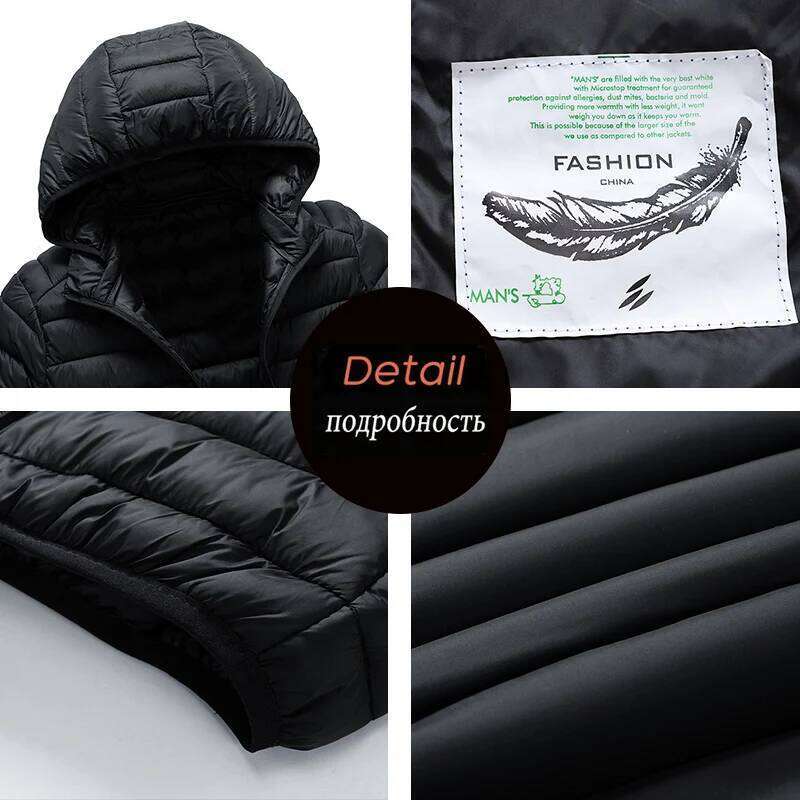 8XL Men New Autumn Winter Warm Waterproof Jacket Mens Hooded Casual Outwear Detachable Hat Outfits Parkas Coat Male J260626 - view 7