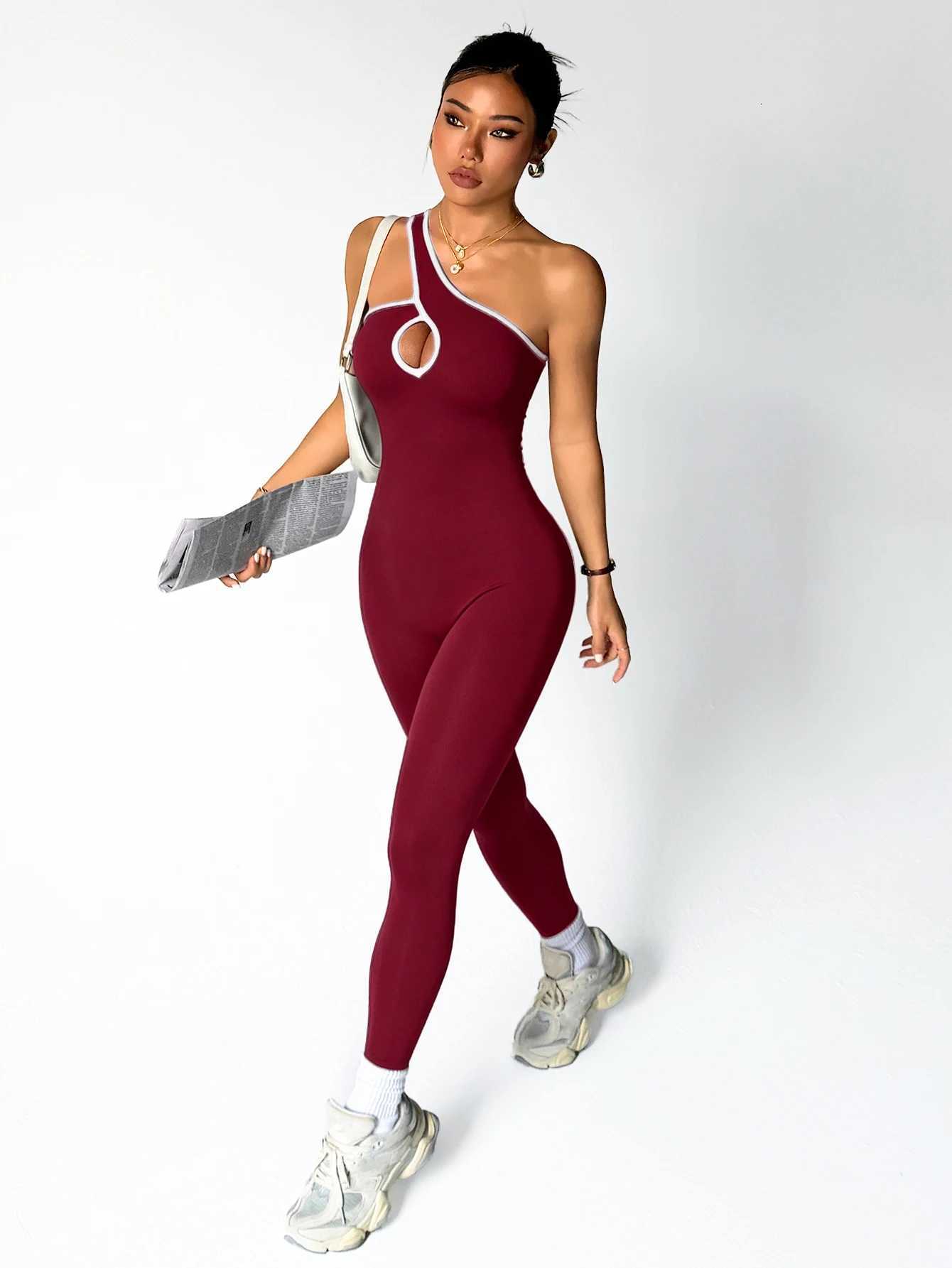 Workout Women Seamless Yoga Jumpsuit Bodysuit Tummy Control Butt-Lifting Gym Clothes Sleek Sportswear Striped Athletic Outfit M260626 - view 6