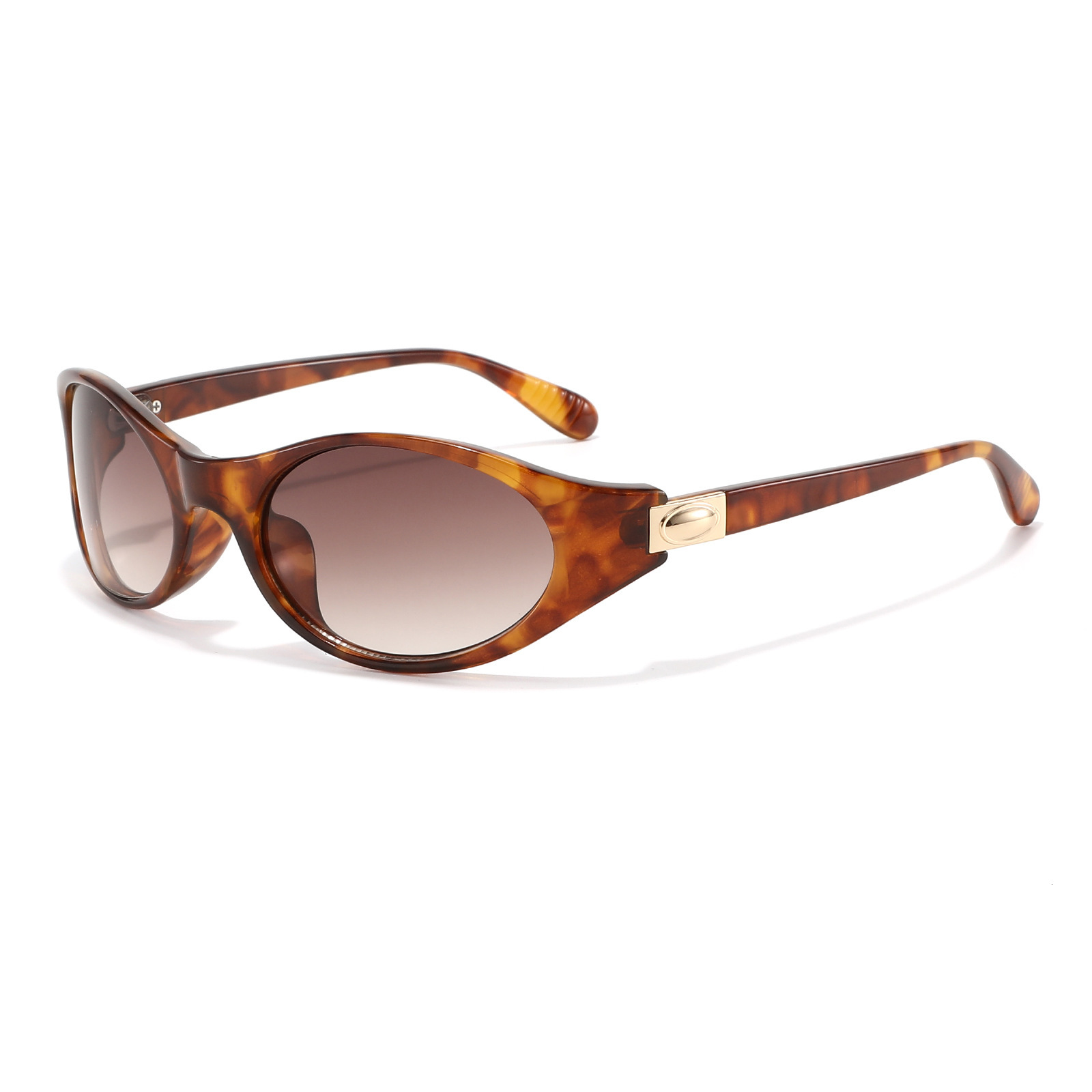 20 New Vintage Oval Y2k Trendy Headband, High-End Sunglasses, UV Protection Sunglasses - view 5