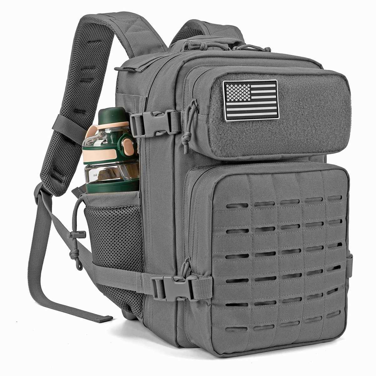 Versatile 25L Tactical Fishing Durable Backpack MOLLE Webbing Dual Side Bottle Pockets Unisex Daily Carry Oly Outdoor Hiking Bag M260626 - view 5